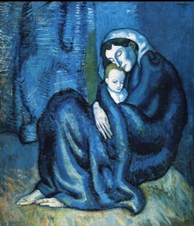 לפנינו הציור ״ האם והילד ״ ( MOTHER AND CHILD ) , שהשלים פבלו פיקאסו