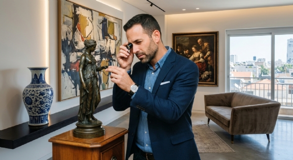 מתוך הכתבה שכירת שירותיו של יריב אגוזי כשמאי אמנות ומעריך חפצים עתיקים