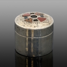 קופסת כסף אנגלית עתיקה מהמאה ה-19