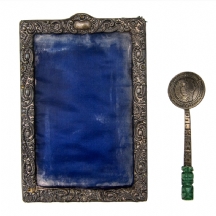 לוט של (2X) כפית ומסגרת עשויות מתכת