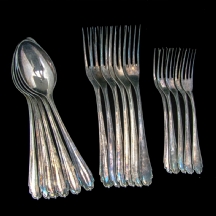 לוט של חלקי סכו"ם כסף גרמני עתיק