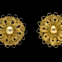 זוג עגילי כסף