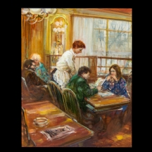 משה צ'אוסקי - 'בית קפה אירופאי'