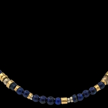 שרשרת עשויה כסף, 'גולדפילד' וחרוזי לאפיס