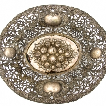 קערת כסף ישנה מתוצרת חברת: 'הצורפים'