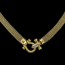 ענק לצוואר עשוי זהב צהוב 14 קארט
