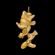 תליון זהב מעוצב בדמות Minnie Mouse