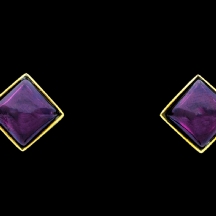 זוג עגילי אמטיסט