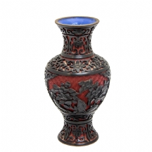 אגרטל לכה סיני מסוג: 'Red Cinnabar'