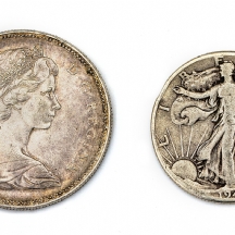 לוט של שתי מטבעות כסף (X2)