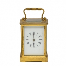 שעון נשיאה אנגלי עתיק מסוג: 'Carriage Clock'