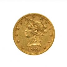 מטבע זהב אמריקני משנת 1881