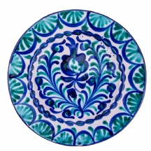 צלחת קרמיקה מעוטרת