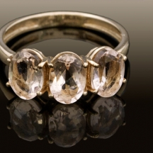 טבעת זהב משובצת אבני טופז   (2783)