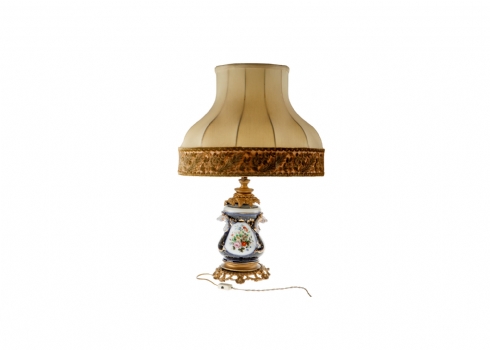 מנורת שולחן עתיקה מתוצרת "Old Paris" משנת 1840 בקירוב