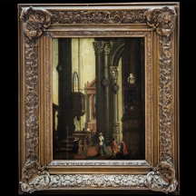 'בקתדרלה' - ציור עתיק מהמאה ה-18