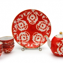 סט כלים בוכריים ישנים