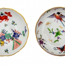 לוט של שתי צלוחיות פורצלן גרמניות