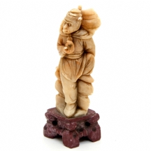 פסל סיני מגולף אבן סבון (Soap Stone)