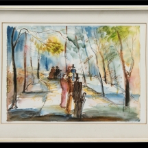 משה ליידר - 'דמויות בפארק'