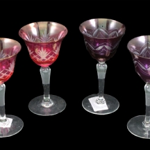 לוט של ארבעה גביעי זכוכית (X4)