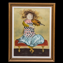 'ילדה מנגנת בכינור'
