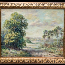 'נוף אגם' - ציור אירופאי ישן