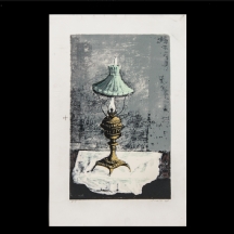 יוסל ברגנר - "פנס בודד", ליטוגרפיה