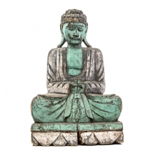 פסל עץ ישן בדמות בודהא