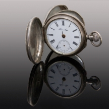 שעון כיס רוסי עתיק עשוי כסף