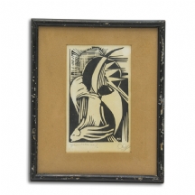 'דמות מופשטת בשחור ולבן'