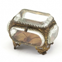 תיבת תכשיטים צרפתית עתיקה מהמאה ה-19