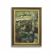 שאול ויקטור - 'נוף יער'