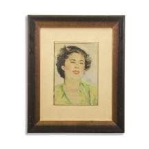 'פורטרט אישה' - ציור אירופאי ישן