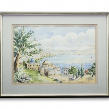 'נוף בתים ואגם'