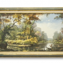 'נוף אגם' - ציור אירופאי