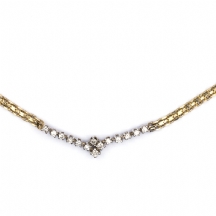 שרשרת ותליון זהב משובץ יהלומים