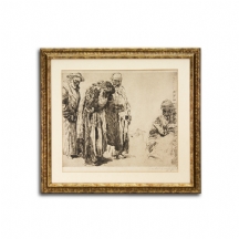 Erich Wolfsfeld (גרמני, 1884-1956) - 'ארבעה יהודים מתפללים'