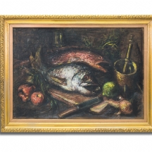 'טבע דומם עם דגים'