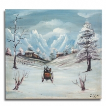 'כרכרה בשלג'