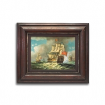 "אניות אנגליות", שמן על בד