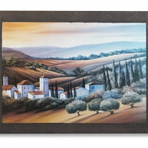 'נוף' - הדפס על עץ