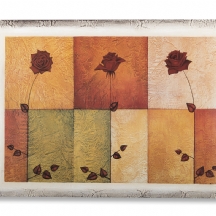 'שושנים' - הדפס על עץ