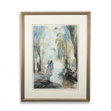 'טיול בסתיו' - הדפס ממוסגר