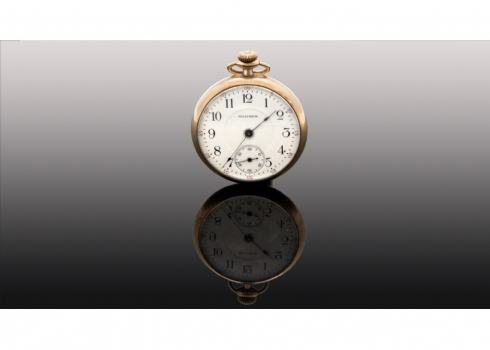 שעון כיס עתיק, מתוצרת 'WALTHAM' ארה"ב   (652)