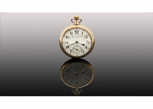 שעון כיס ישן, מתוצרת 'ELGIN' ארה"ב   (654)
