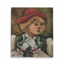 לינט רזון - 'נערה חובשת כובע אדום'