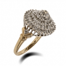 טבעת זהב ויהלומים