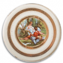 צלחת פורצלן אוסטרית עתיקה