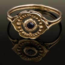טבעת זהב משובצת באבן גראנט   (7850)